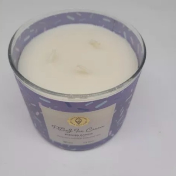 Bath & Body Works PB&J Ice Cream 3-wick candle Limited Edition *Sold out at BBW* - Picture 7 of 10